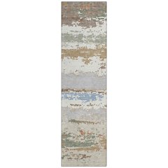 Machine Washable Indoor/Outdoor Chantille ACN2592 Ivory 2'3" x 7'6" Runner Rug