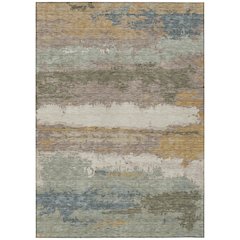 Machine Washable Indoor/Outdoor Chantille ACN2592 Brown 2'6" x 3'10" Rug