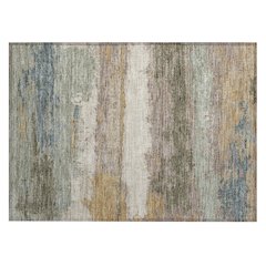 Machine Washable Indoor/Outdoor Chantille ACN2592 Brown 1'8" x 2'6" Rug