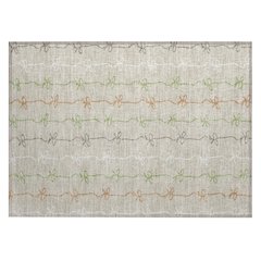 Machine Washable Indoor/Outdoor Chantille ACN2593 Brown 1'8" x 2'6" Rug
