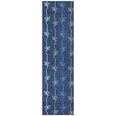 Machine Washable Indoor/Outdoor Chantille ACN2593 Blue 2'3" x 7'6" Runner Rug