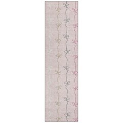 Machine Washable Indoor/Outdoor Chantille ACN2593 Pink 2'3" x 7'6" Runner Rug