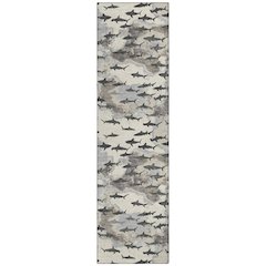 Machine Washable Indoor/Outdoor Chantille ACN2594 Brown 2'3" x 7'6" Runner Rug