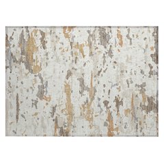 Machine Washable Indoor/Outdoor Chantille ACN2595 Ivory 1'8" x 2'6" Rug