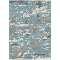 Machine Washable Indoor/Outdoor Chantille ACN2595 Teal 2'6" x 3'10" Rug