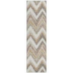 Machine Washable Indoor/Outdoor Chantille ACN2596 Ivory 2'3" x 7'6" Runner Rug