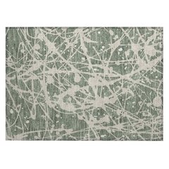 Machine Washable Indoor/Outdoor Chantille ACN2597 Green 1'8" x 2'6" Rug