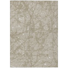 Machine Washable Indoor/Outdoor Chantille ACN2597 Brown 2'6" x 3'10" Rug