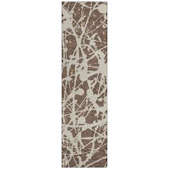 Machine Washable Indoor/Outdoor Chantille ACN2597 Brown 2'3" x 7'6" Runner Rug
