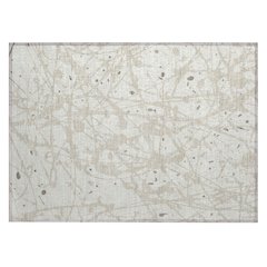 Machine Washable Indoor/Outdoor Chantille ACN2597 Ivory 1'8" x 2'6" Rug