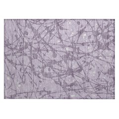 Machine Washable Indoor/Outdoor Chantille ACN2597 Purple 1'8" x 2'6" Rug