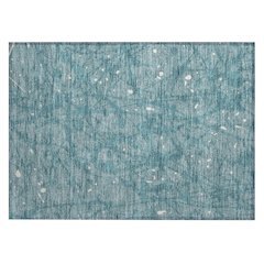 Machine Washable Indoor/Outdoor Chantille ACN2597 Teal 1'8" x 2'6" Rug