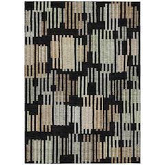 Machine Washable Indoor/Outdoor Chantille ACN2598 Black 2'6" x 3'10" Rug