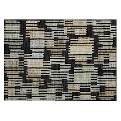 Machine Washable Indoor/Outdoor Chantille ACN2598 Black 1'8" x 2'6" Rug