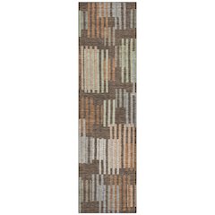 Machine Washable Indoor/Outdoor Chantille ACN2598 Brown 2'3" x 7'6" Runner Rug