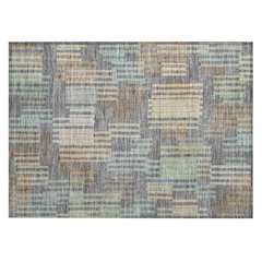 Machine Washable Indoor/Outdoor Chantille ACN2598 Gray 1'8" x 2'6" Rug