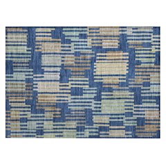 Machine Washable Indoor/Outdoor Chantille ACN2598 Blue 1'8" x 2'6" Rug