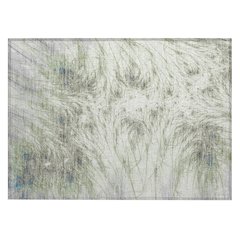 Machine Washable Indoor/Outdoor Chantille ACN2599 Green 1'8" x 2'6" Rug