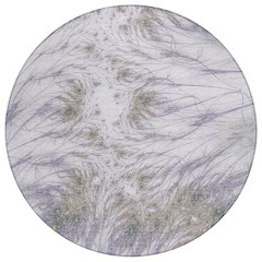 Machine Washable Indoor/Outdoor Chantille ACN2599 Purple 8' x 8' Round Rug