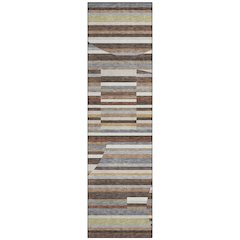 Machine Washable Indoor/Outdoor Chantille ACN2600 Brown 2'3" x 7'6" Runner Rug