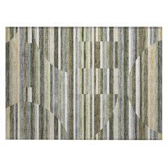 Machine Washable Indoor/Outdoor Chantille ACN2600 Green 1'8" x 2'6" Rug