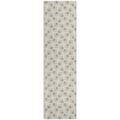 Machine Washable Indoor/Outdoor Chantille ACN2602 Brown 2'3" x 7'6" Runner Rug
