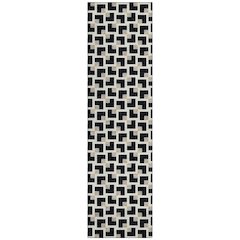 Machine Washable Indoor/Outdoor Chantille ACN2602 Black 2'3" x 7'6" Runner Rug