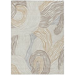 Machine Washable Indoor/Outdoor Chantille ACN2603 Ivory 2'6" x 3'10" Rug
