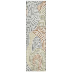 Machine Washable Indoor/Outdoor Chantille ACN2603 Ivory 2'3" x 7'6" Runner Rug