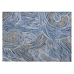 Machine Washable Indoor/Outdoor Chantille ACN2603 Blue 1'8" x 2'6" Rug
