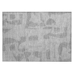 Machine Washable Indoor/Outdoor Chantille ACN2604 Gray 1'8" x 2'6" Rug