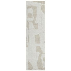 Machine Washable Indoor/Outdoor Chantille ACN2604 Ivory 2'3" x 7'6" Runner Rug