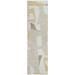 Machine Washable Indoor/Outdoor Chantille ACN2605 Ivory 2'3" x 7'6" Runner Rug