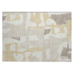 Machine Washable Indoor/Outdoor Chantille ACN2605 Ivory 1'8" x 2'6" Rug