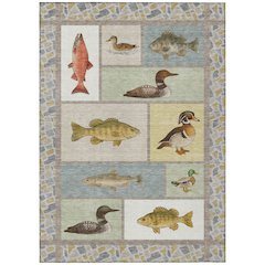 Machine Washable Indoor/Outdoor Chantille ACN2606 Ivory 2'6" x 3'10" Rug