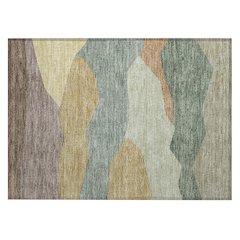 Machine Washable Indoor/Outdoor Chantille ACN2608 Green 1'8" x 2'6" Rug