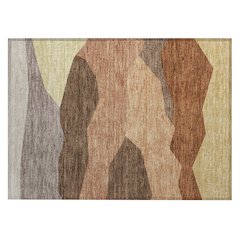 Machine Washable Indoor/Outdoor Chantille ACN2608 Orange 1'8" x 2'6" Rug