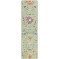 Machine Washable Indoor/Outdoor Chantille ACN2609 Green 2'3" x 7'6" Runner Rug