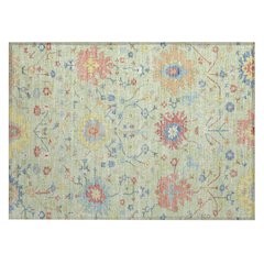 Machine Washable Indoor/Outdoor Chantille ACN2609 Green 1'8" x 2'6" Rug