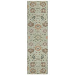 Machine Washable Indoor/Outdoor Chantille ACN2610 Green 2'3" x 7'6" Runner Rug