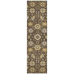 Machine Washable Indoor/Outdoor Chantille ACN2610 Brown 2'3" x 7'6" Runner Rug