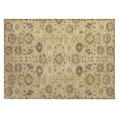 Machine Washable Indoor/Outdoor Chantille ACN2610 Gold 1'8" x 2'6" Rug