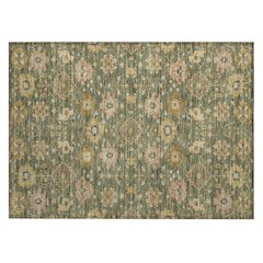 Machine Washable Indoor/Outdoor Chantille ACN2610 Green 1'8" x 2'6" Rug