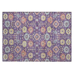 Machine Washable Indoor/Outdoor Chantille ACN2610 Purple 1'8" x 2'6" Rug