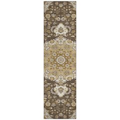 Machine Washable Indoor/Outdoor Chantille ACN2611 Brown 2'3" x 7'6" Runner Rug