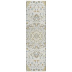 Machine Washable Indoor/Outdoor Chantille ACN2611 Ivory 2'3" x 7'6" Runner Rug