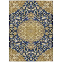 Machine Washable Indoor/Outdoor Chantille ACN2611 Blue 2'6" x 3'10" Rug