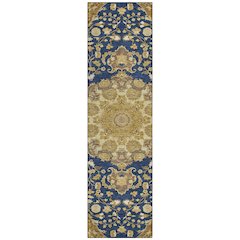 Machine Washable Indoor/Outdoor Chantille ACN2611 Blue 2'3" x 7'6" Runner Rug