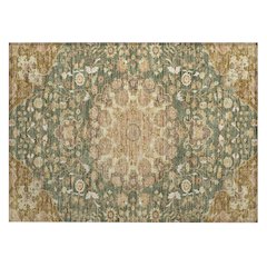 Machine Washable Indoor/Outdoor Chantille ACN2611 Green 1'8" x 2'6" Rug