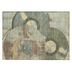 Machine Washable Indoor/Outdoor Chantille ACN2612 Green 1'8" x 2'6" Rug